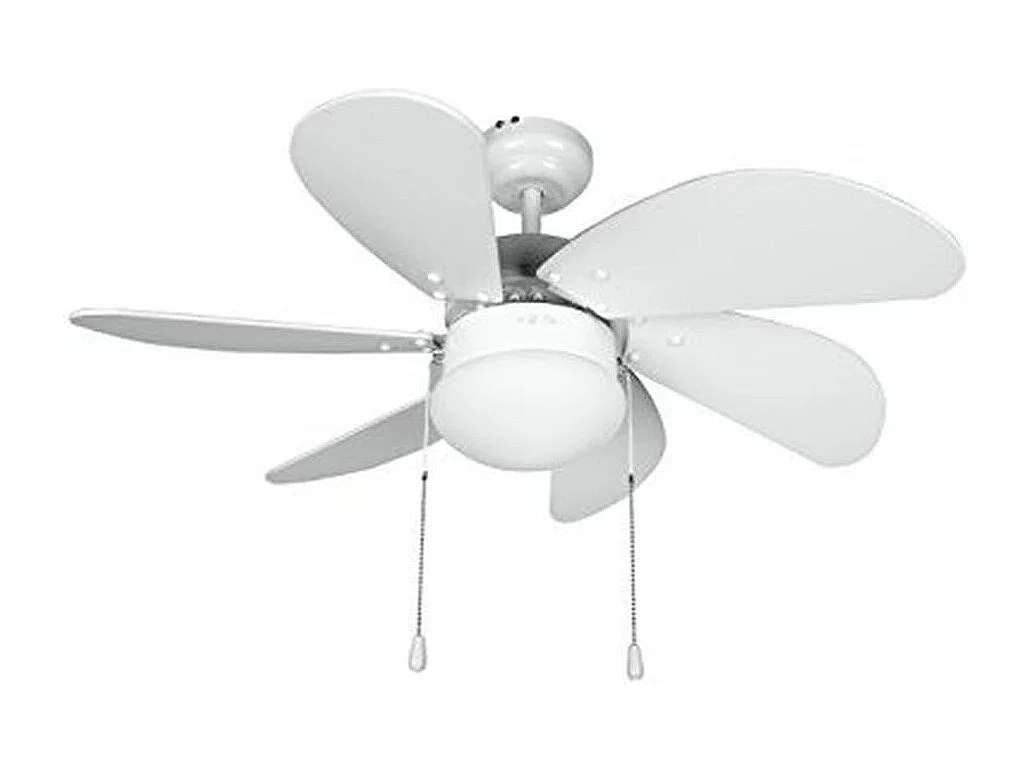Ventilador de techo Orbegozo CP 15076B 50W 6 aspas reversibles blanco Ø80 cm
