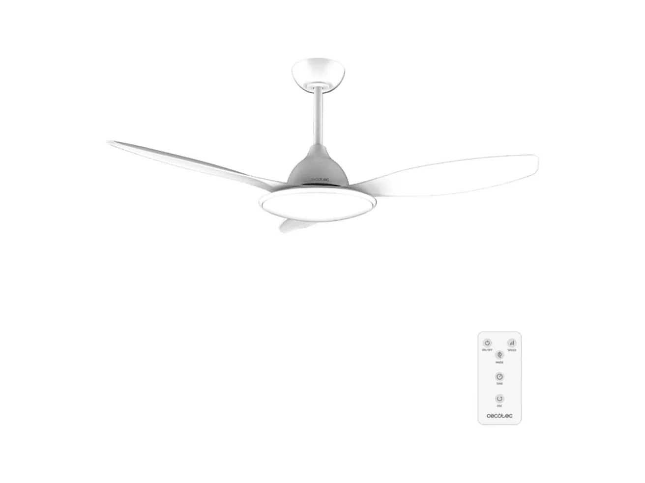 Ventilador de techo EnergySilence 4800 36W 3 aspas con mando a distancia blanco Ø120 cm