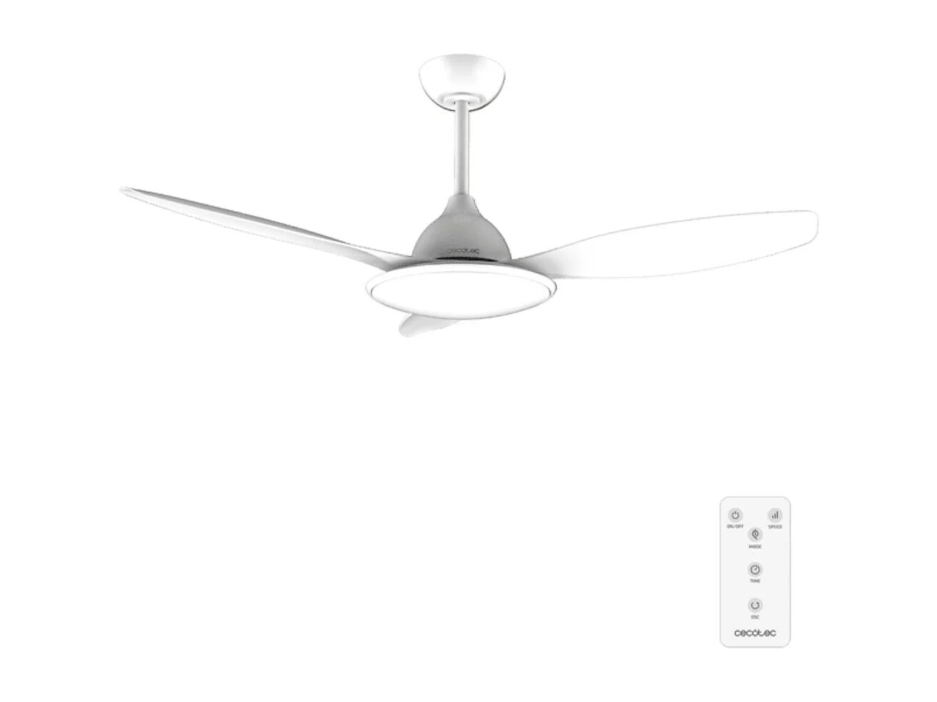 Ventilador de techo EnergySilence 4800 36W 3 aspas con mando a distancia blanco Ø120 cm