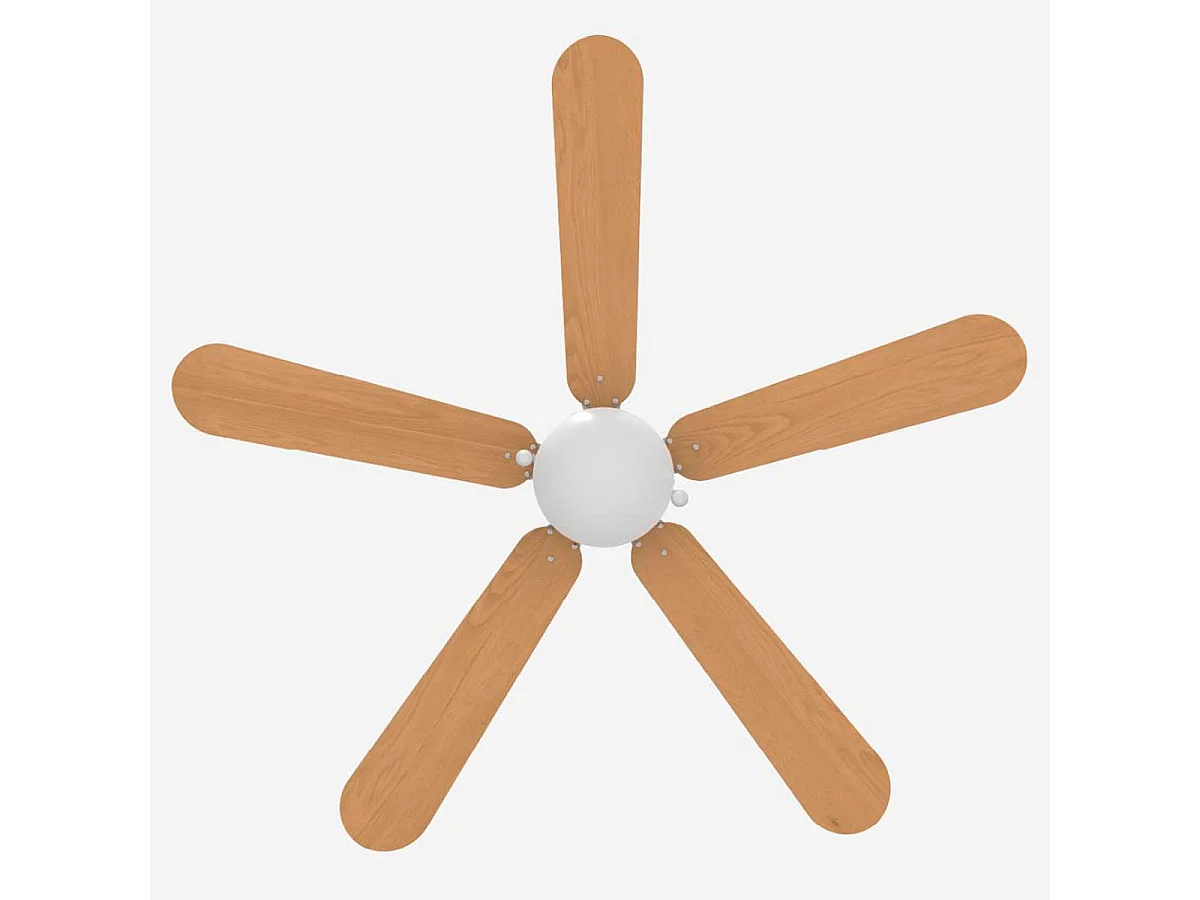 Ventilador de techo Etesios 6052W Universal Blue 60W 5 aspas reversibles blanco/natural Ø132 cm