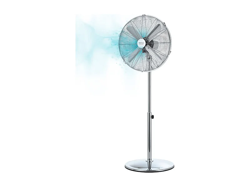 Ventilador de pie Cecotec EnergySilence 620 Retrostyle 50W 3 velocidades inox Ø40x90/125 cm