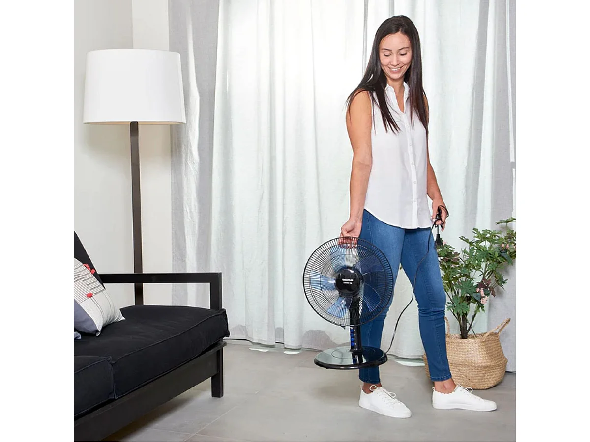 Ventilador de sobremesa FM SB-140 40W 3 velocidades blanco Ø40 cm