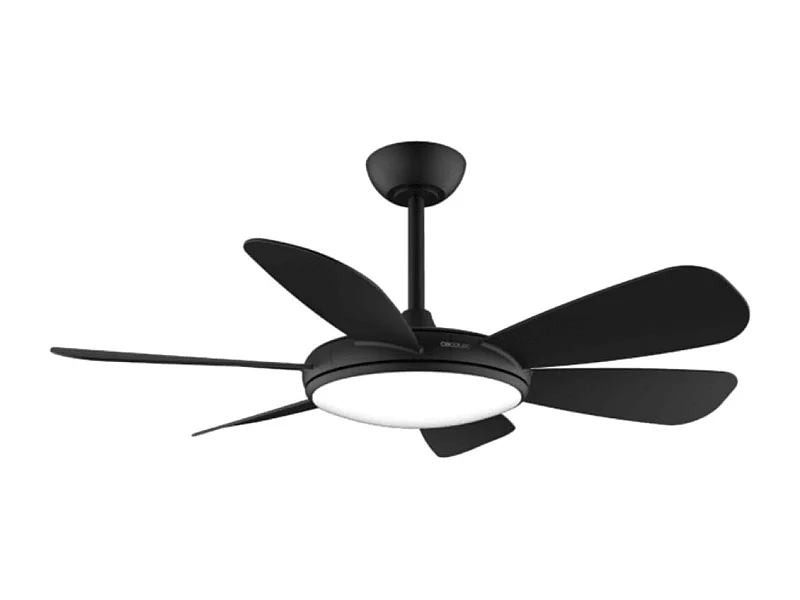 Ventilador de techo EnergySilence Aero 5200 55W 6 aspas con mando a distancia negro Ø132 cm