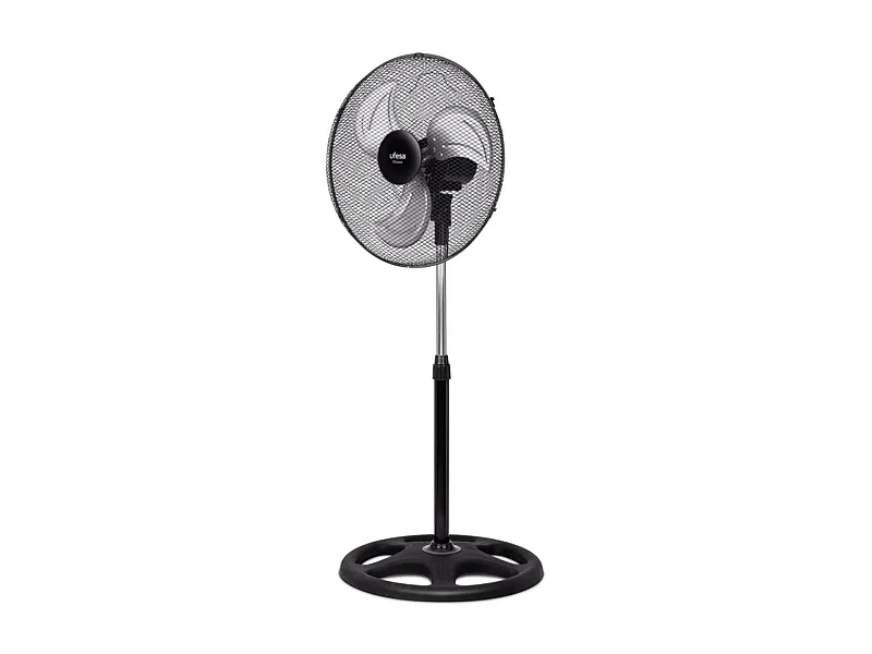 Ventilador de pie Ufesa Ottawa 70W 3 aspas negro Ø45 cm