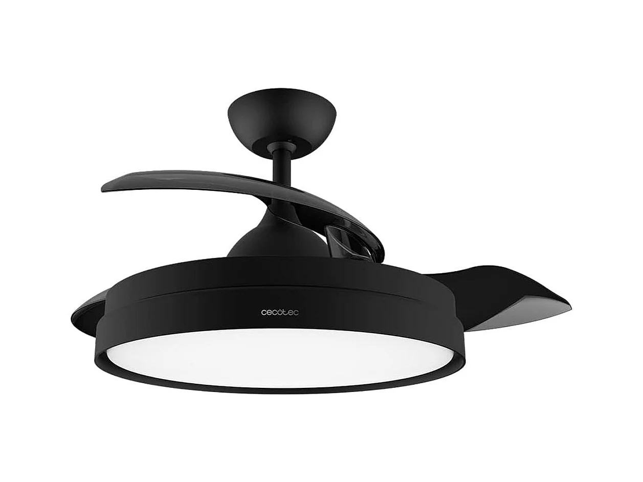 Ventilador de techo retráctil Cecotec EnergySilence Aero 4280 Invisible 40W negro Ø106 cm
