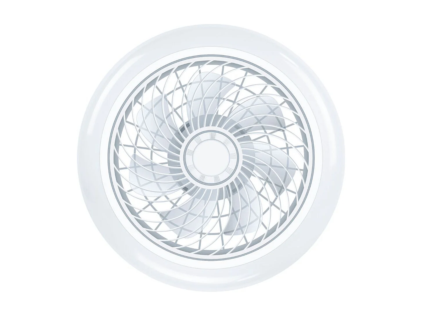 Ventilador de techo Siroco 43W aspas reversibles con altavoz 3000lm blanco Ø46 cm