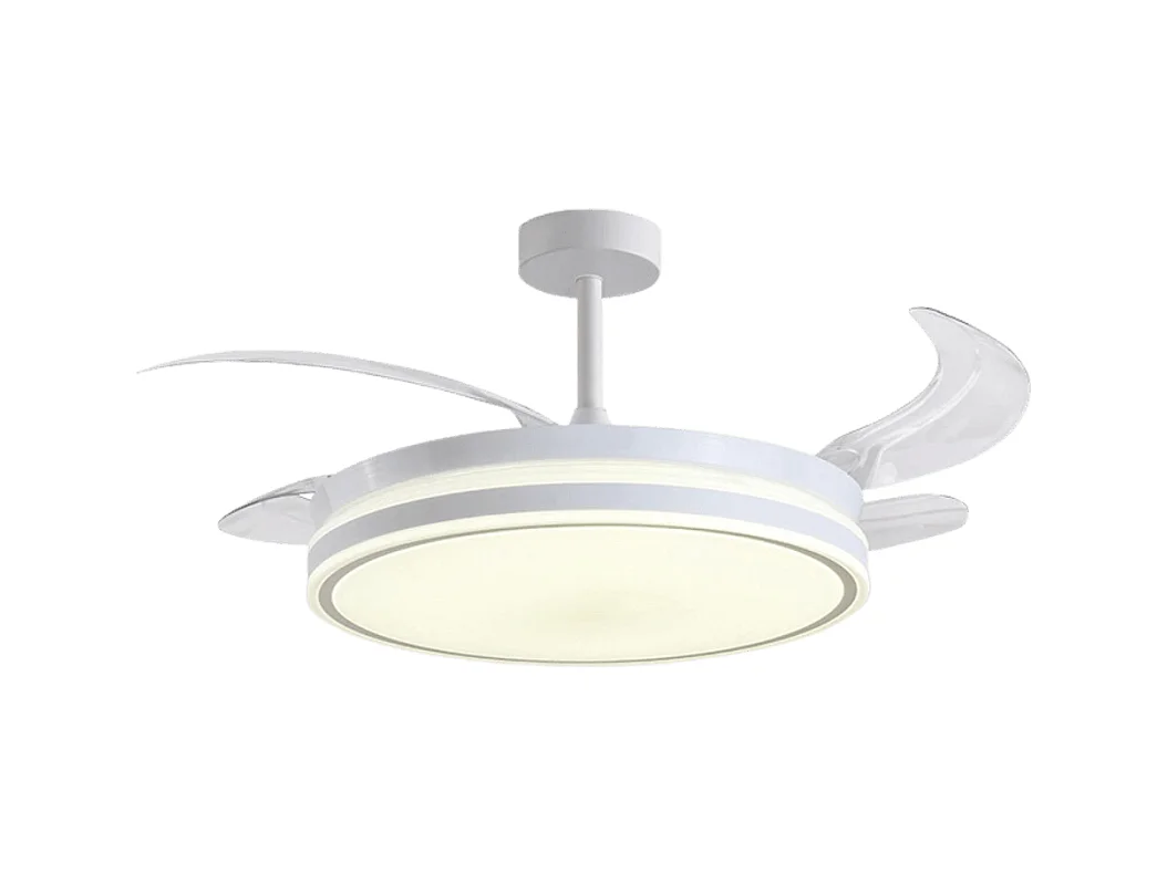 Ventilador de techo Troya Bel Air 72W 4 aspas retráctiles con luz LED blanco Ø108 cm