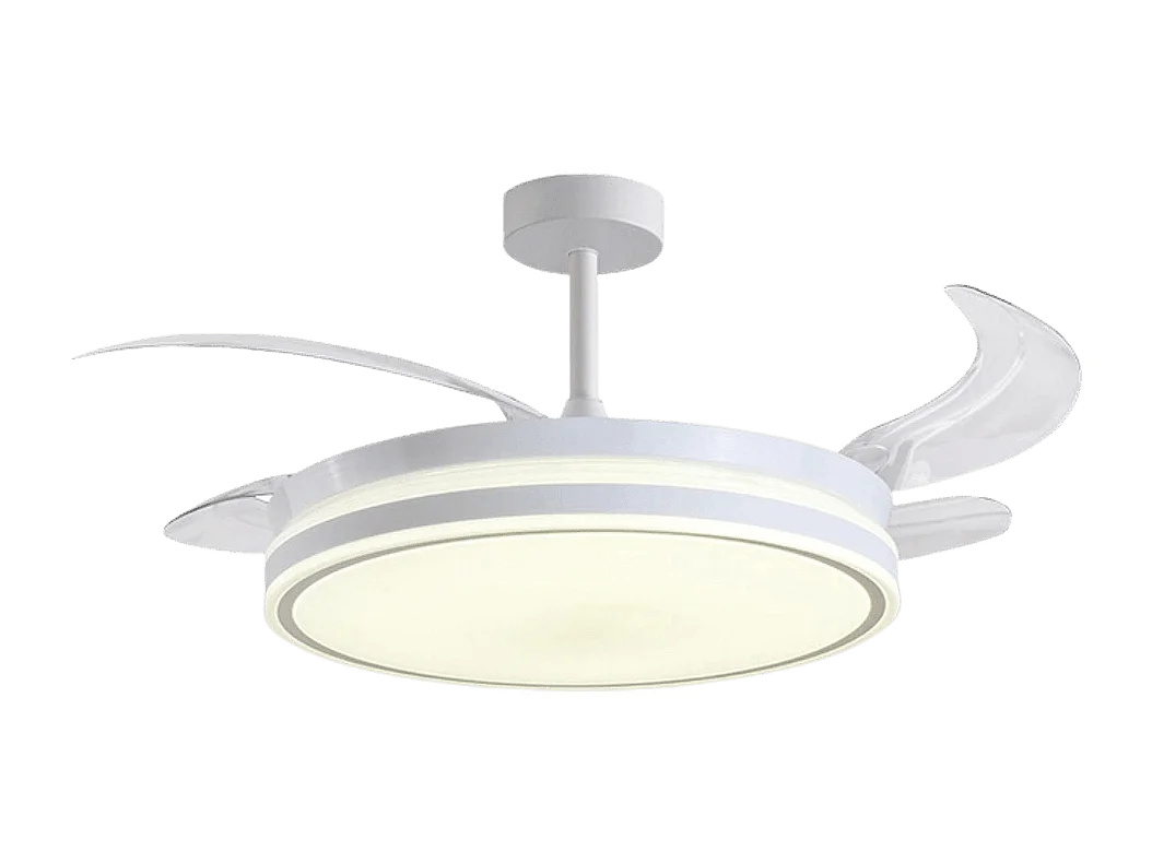 Ventilador de techo Troya Bel Air 72W 4 aspas retráctiles con luz LED blanco Ø108 cm