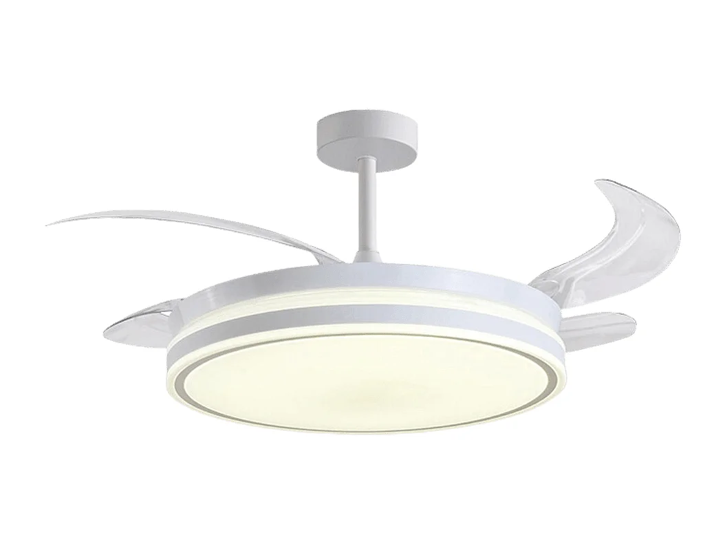 Ventilador de techo Troya Bel Air 72W 4 aspas retráctiles con luz LED blanco Ø108 cm