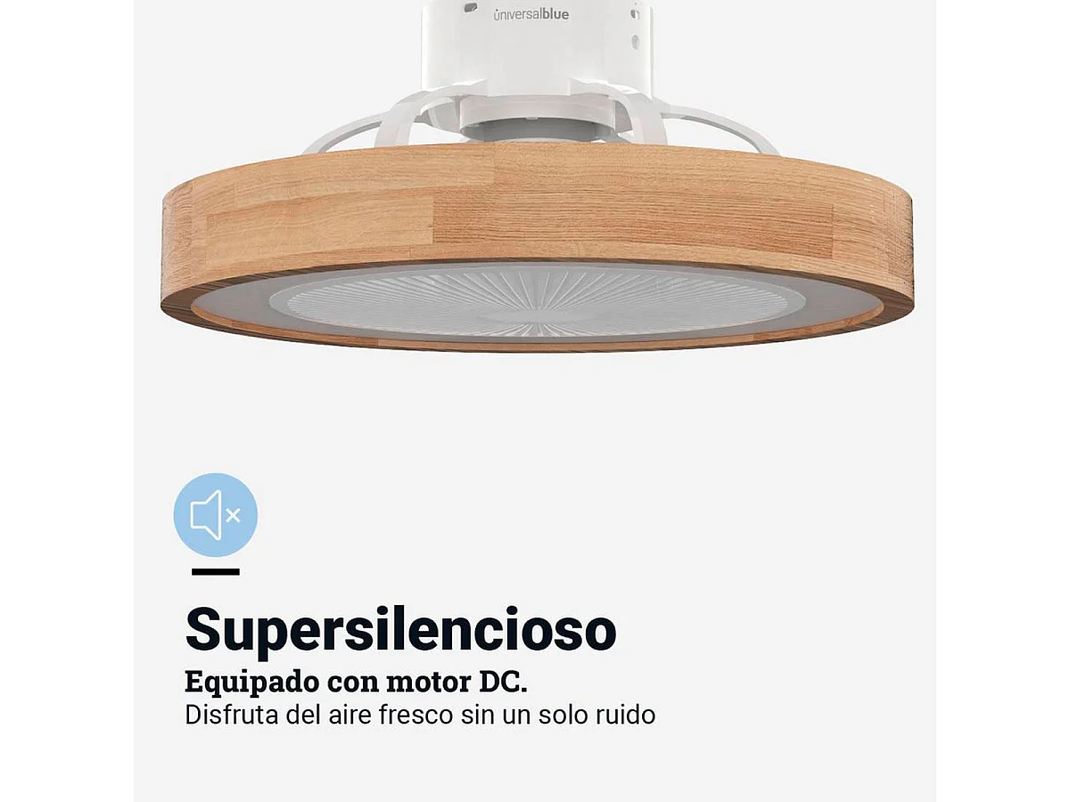 Ventilador de techo Tramontana 6051W/D Universal Blue luz RGB función WiFi blanco/natural Ø50 cm