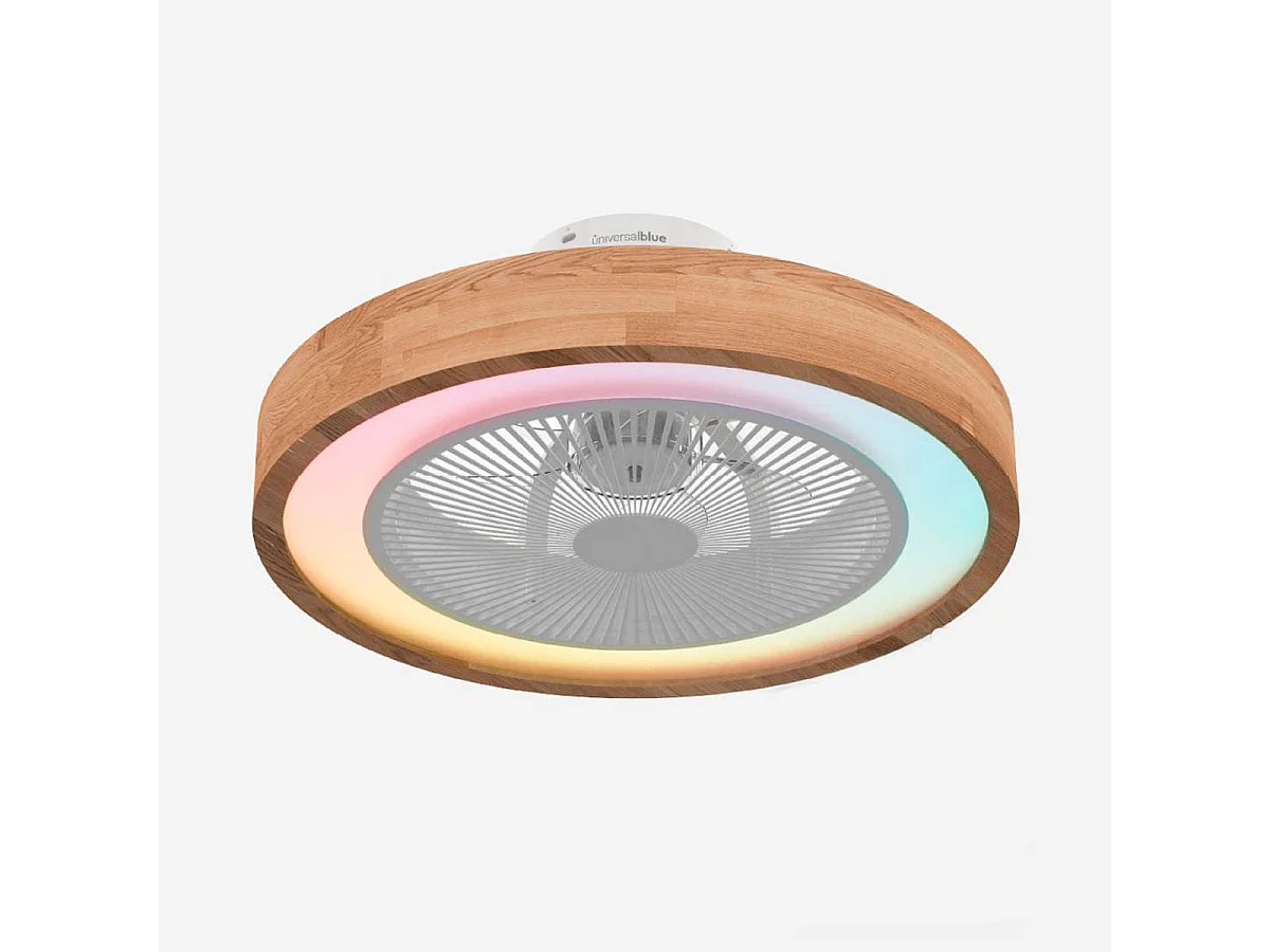 Ventilador de techo Tramontana 6051W/D Universal Blue luz RGB función WiFi blanco/natural Ø50 cm