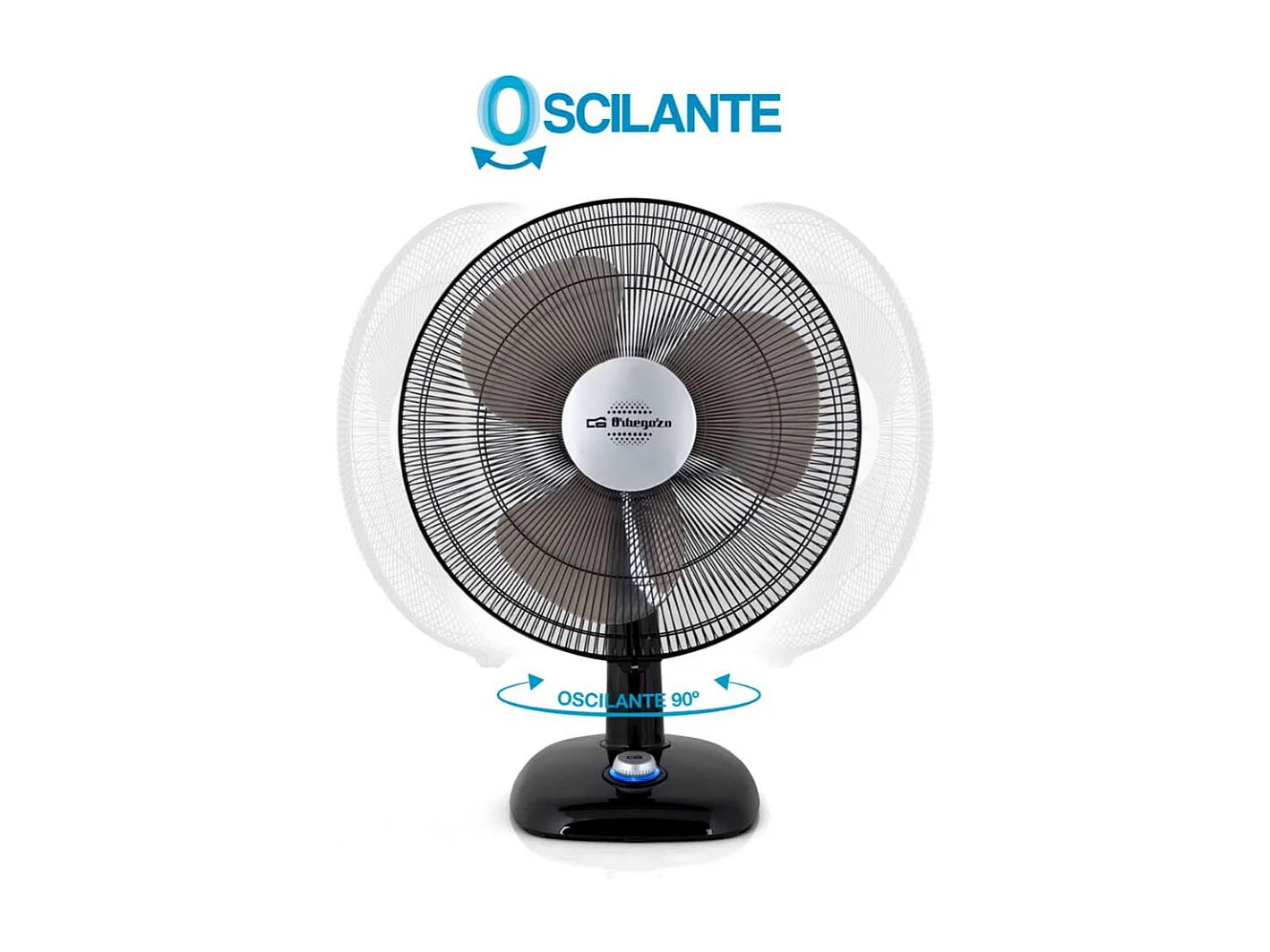 Ventilador de sobremesa Orbegozo TF 0134 40W negro 30 cm