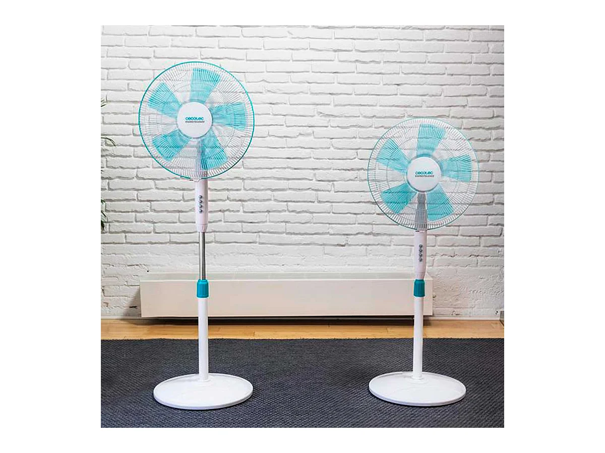 Ventilador de pie Cecotec EnergySilence 500 40W 5 aspas blanco 110-130 cm