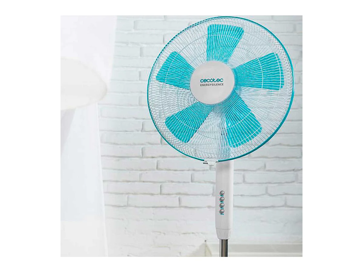 Ventilador de pie Cecotec EnergySilence 500 40W 5 aspas blanco 110-130 cm