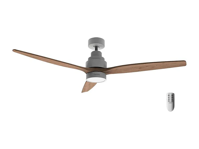 Ventilador de techo Cecotec EnergySilence Aero 5300 White&Wood Design 30W 3 aspas mando a distancia blanco/madera