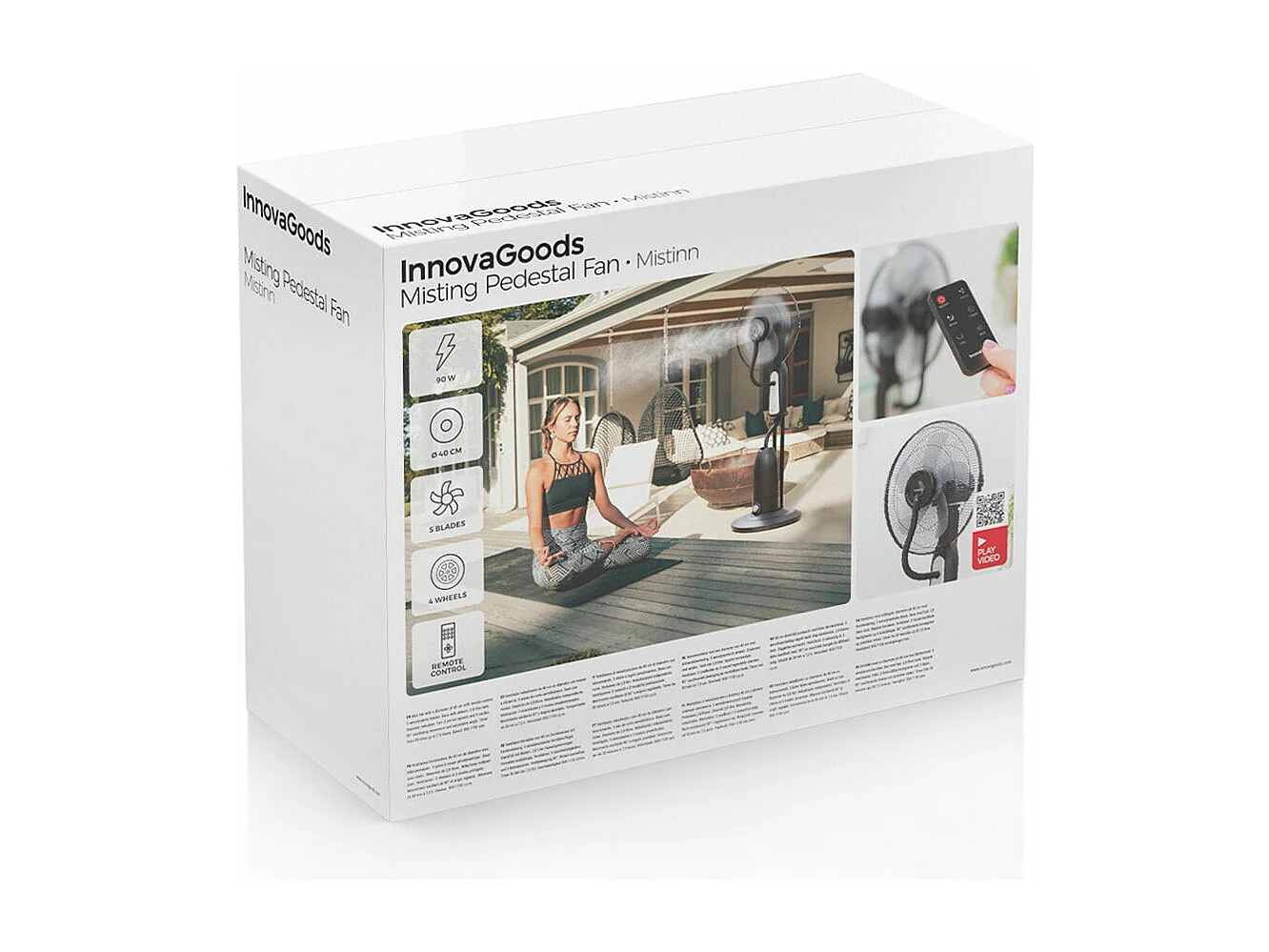 Ventilateur Brumisateur sur Pied avec Commande à Distance Mistinn InnovaGoods