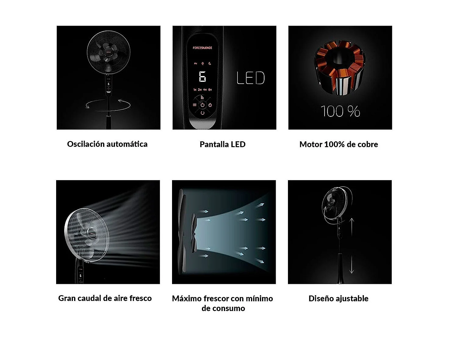 Ventilateur sur Pied Cecotec EnergySilence 1020 Extreme Connected 60 W