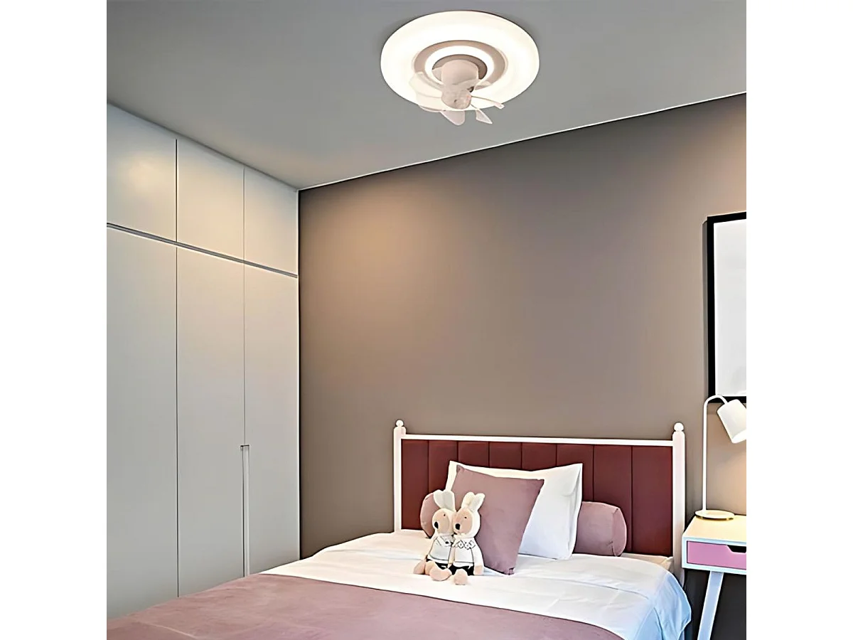 Ventilador de techo Raki Move Bel Air 38W 6 aspas mando a distancia blanco Ø48 cm