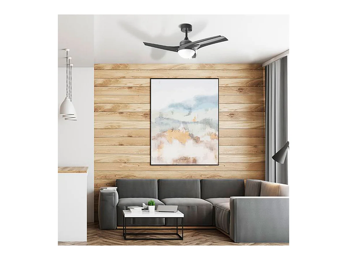 Ventilador de techo Cecotec EnergySilence Aero 470 49W función verano/invierno gris Ø106 cm