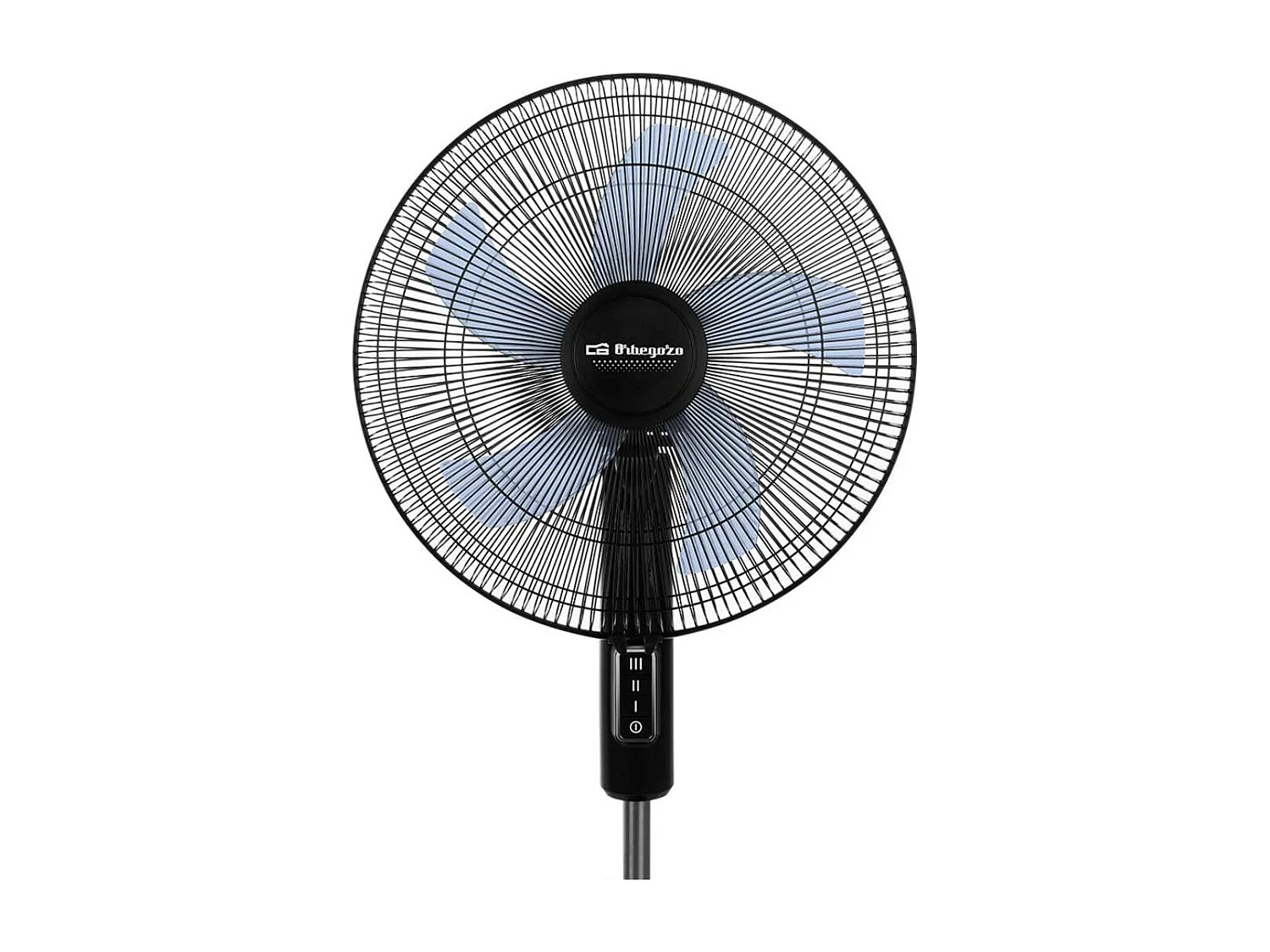 Ventilador de pie Orbegozo SF 1140 45W 3 velocidades negro 40 cm