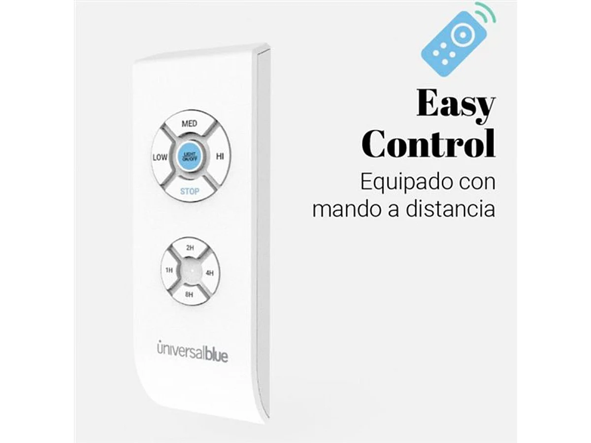 Ventilador de techo Bora Universal Blue con luz blanco/natural 70W