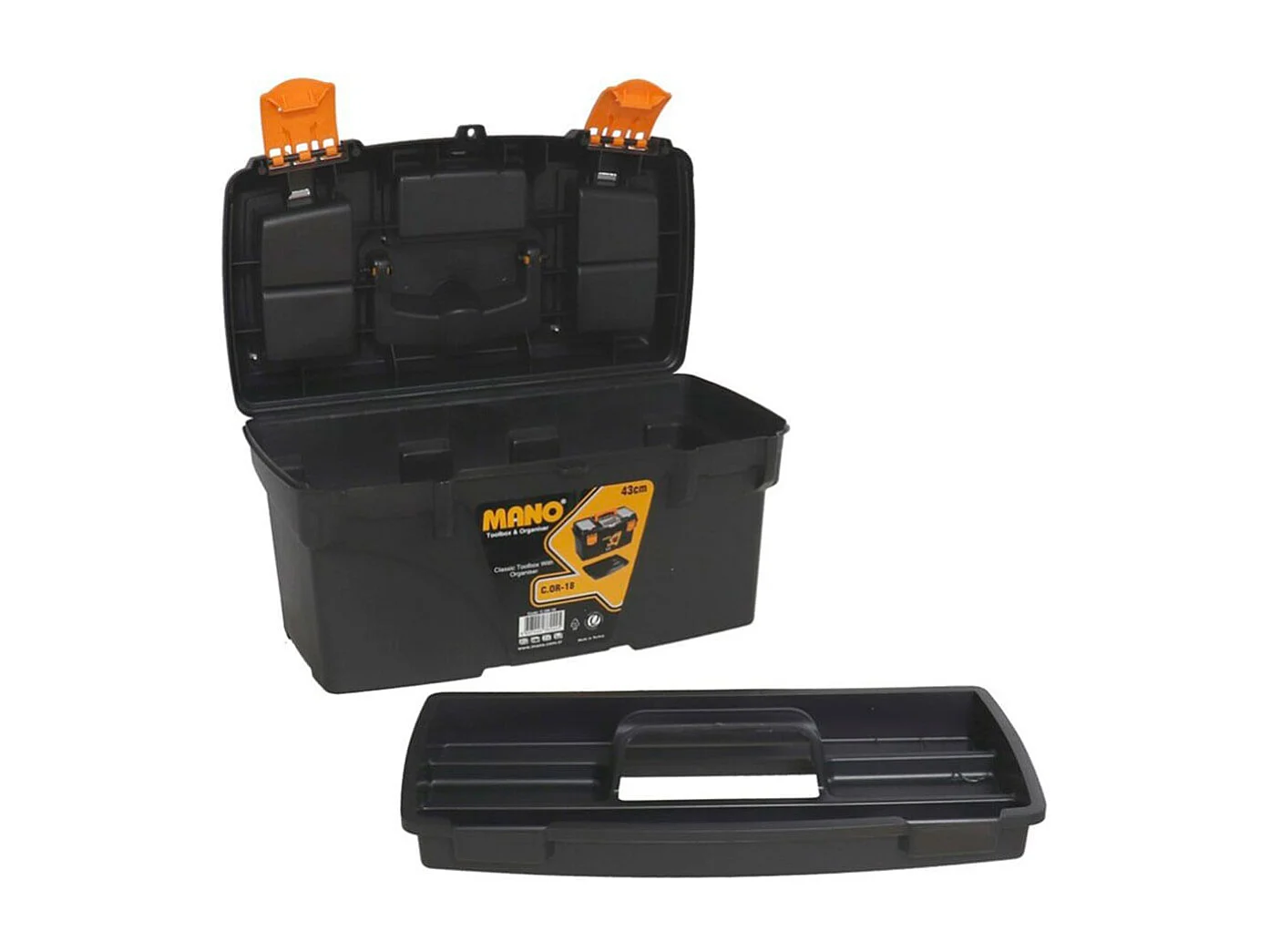 Caja de herramientas Mano 25x43x24 cm