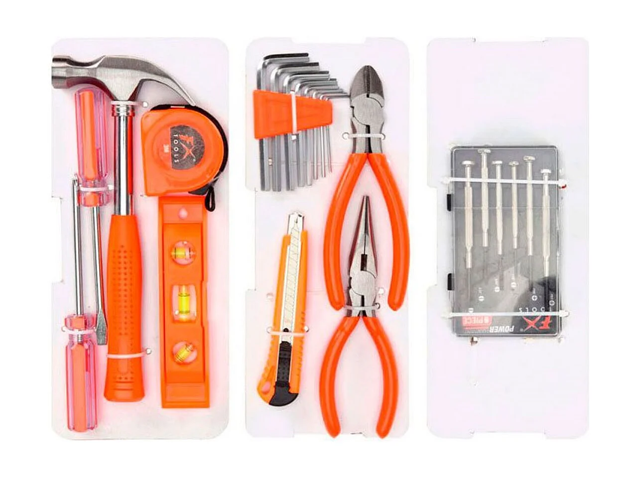 Estuche de herramientas 23 piezas naranja