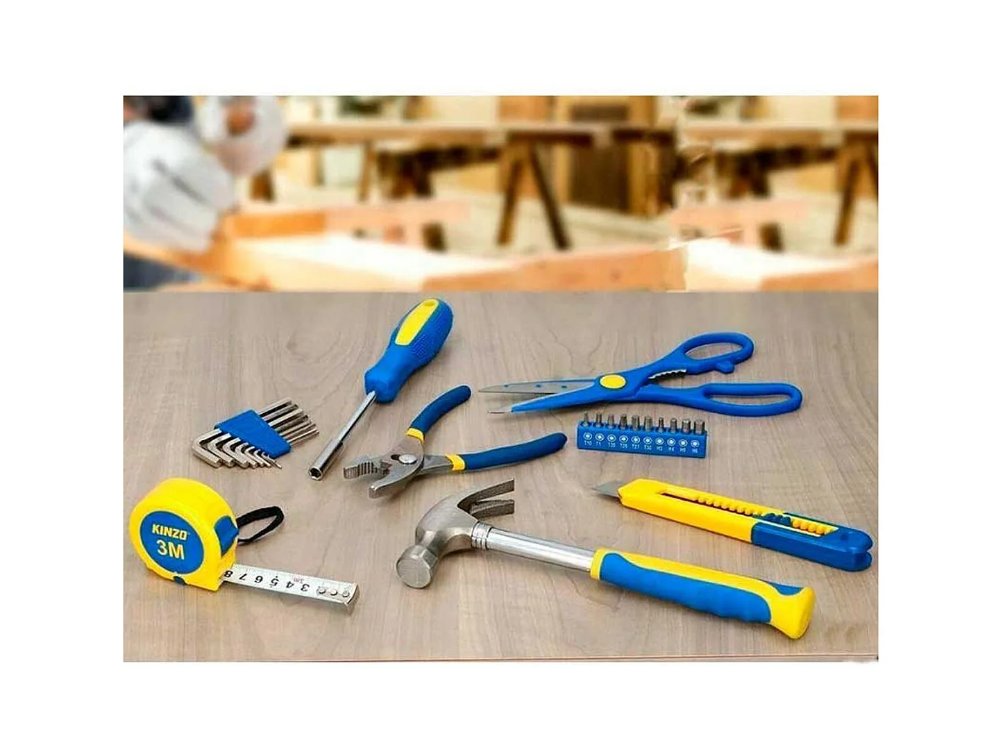 Caja de herramietnas Kinzo con 39 piezas