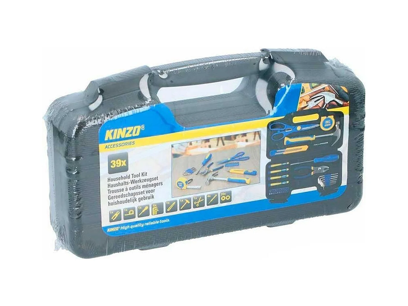 Caja de herramietnas Kinzo con 39 piezas