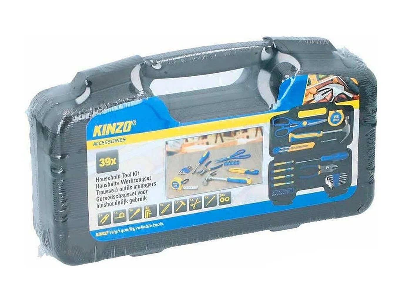 Caja de herramietnas Kinzo con 39 piezas