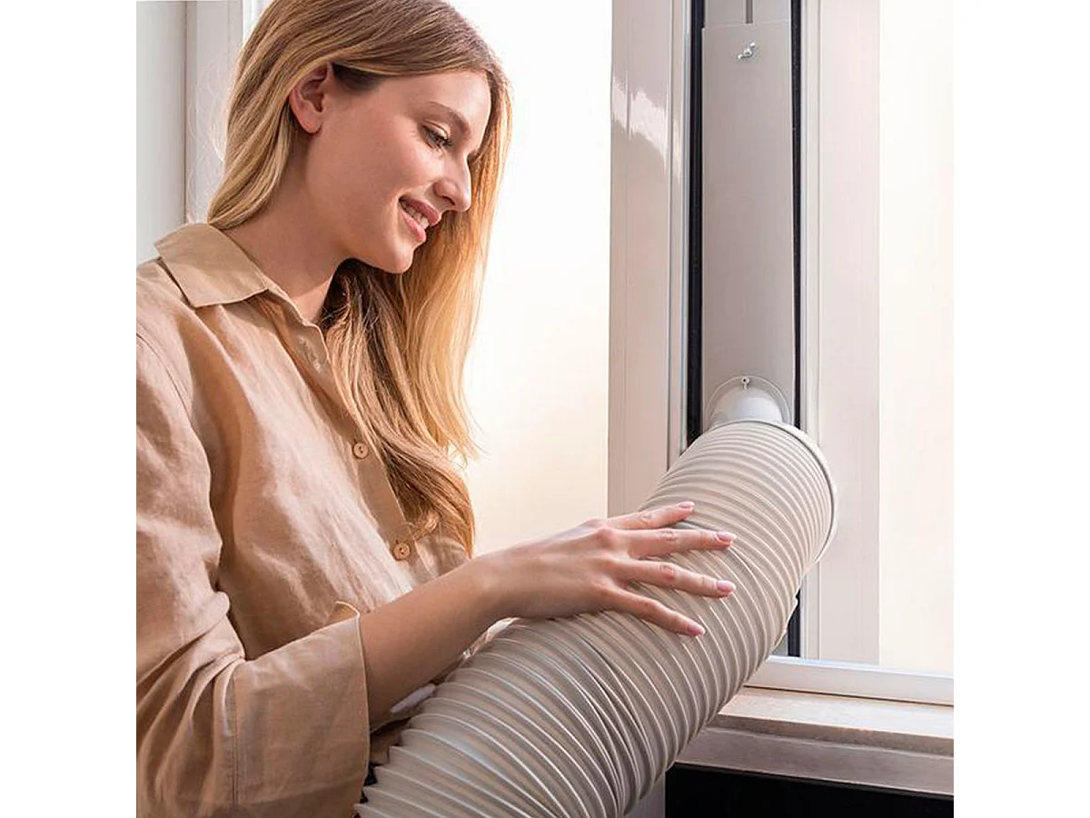 Aire acondicionado portátil Cecotec ForceClima 7400 Soundless Touch 7000BTU 4 modos 2 velocidades con ruedas A blanco