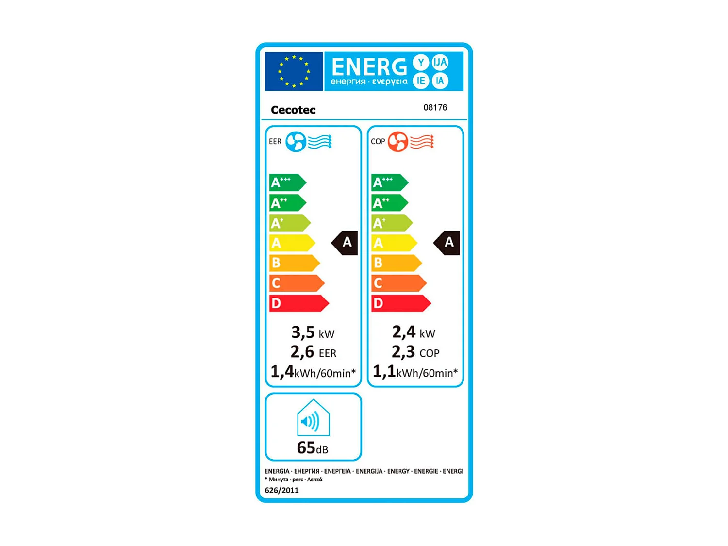 Cecotec Climatiseur mobile monobloc 3.5kw - 08176