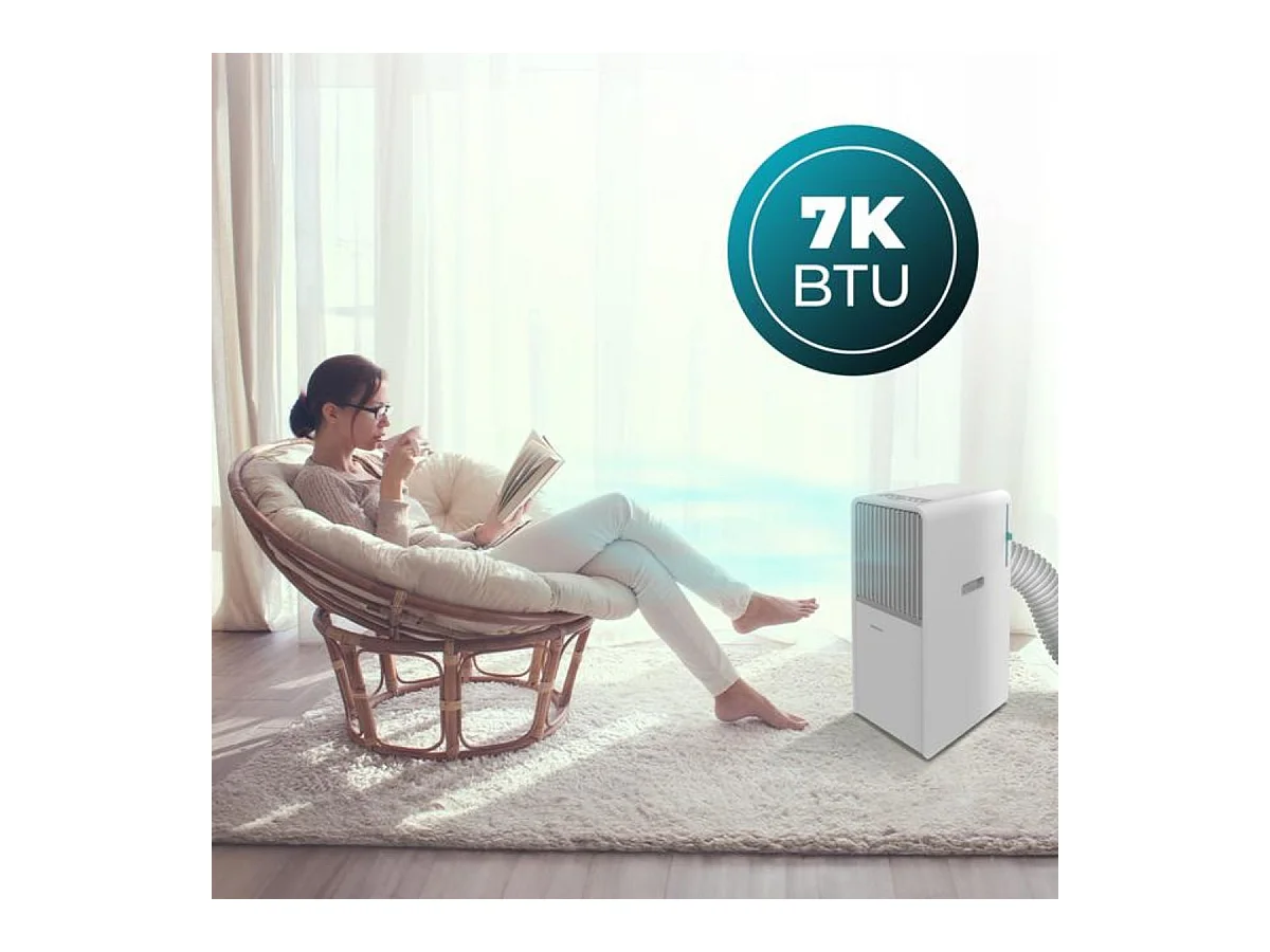 Aire acondicionado portátil Cecotec ForceClima 7550 Style Connected 1750 frigorías con Wifi