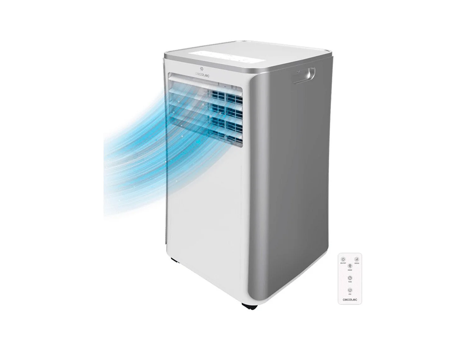 Aire acondicionado portátil Cecotec ForceClima 9100 Soundless 1010W 9000BTU con mando blanco