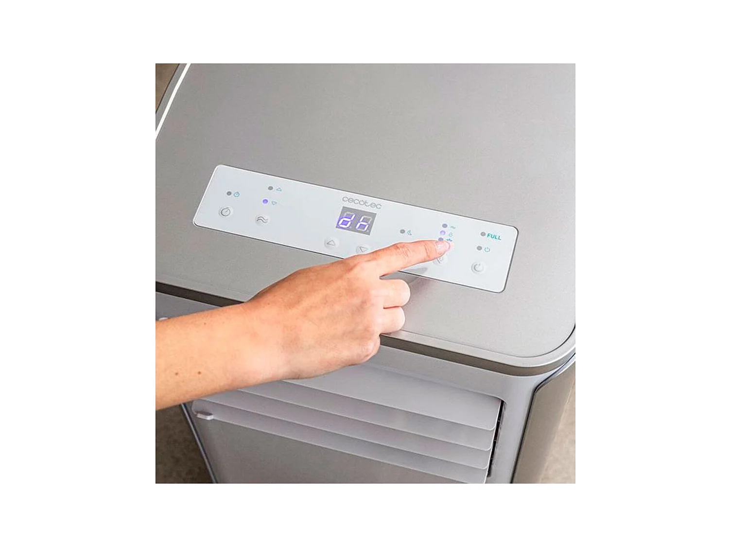 Aire acondicionado portátil Cecotec ForceClima 9100 Soundless 1010W 9000BTU con mando blanco