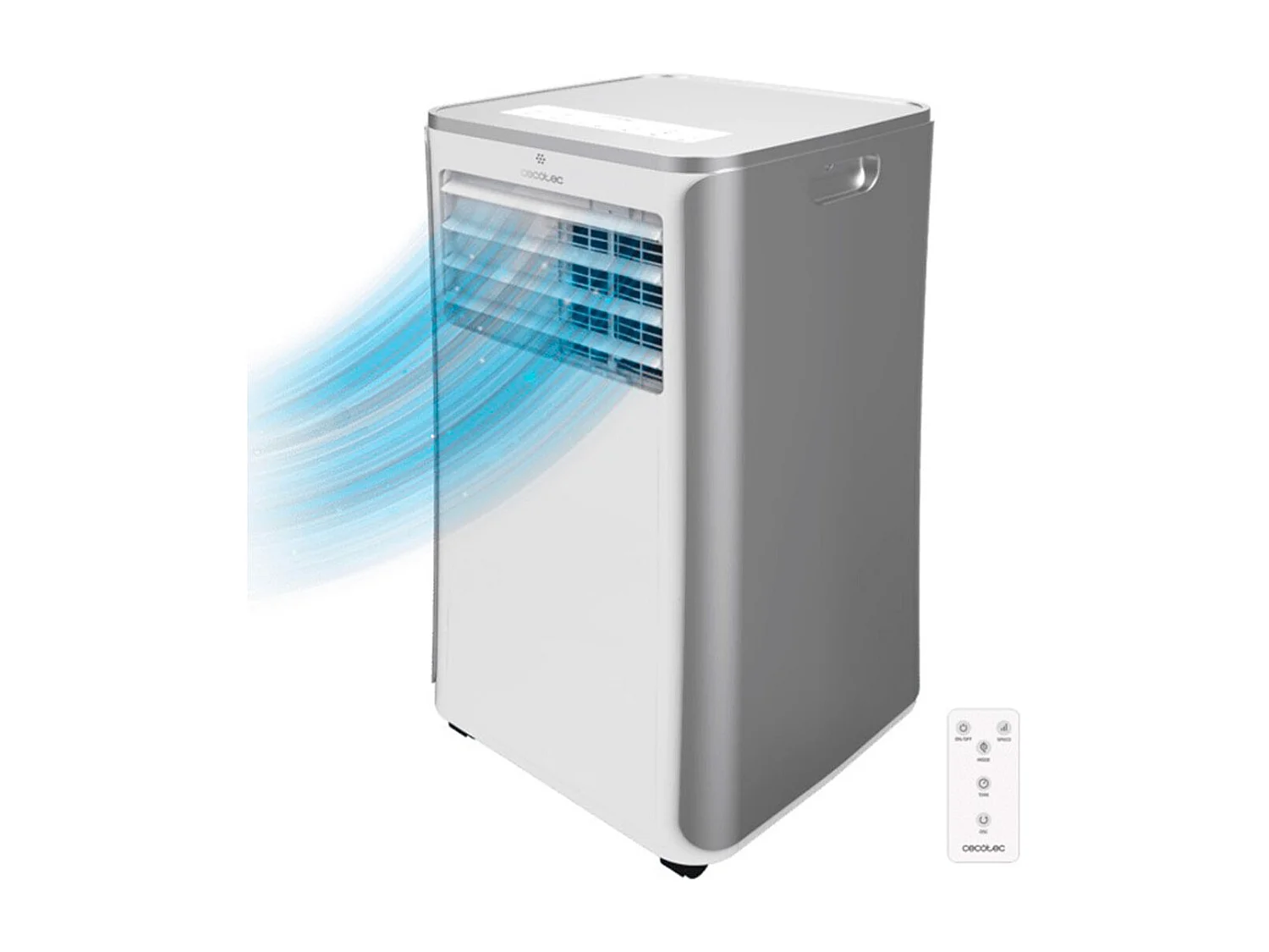Aire acondicionado portátil Cecotec ForceClima 9100 Soundless 1010W 9000BTU con mando blanco