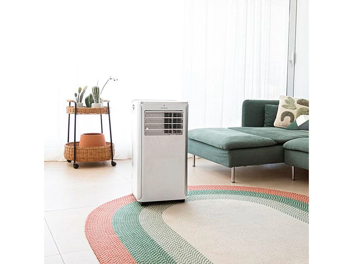 Aire acondicionado portátil Cecotec ForceClima 9100 Soundless 1010W 9000BTU con mando blanco