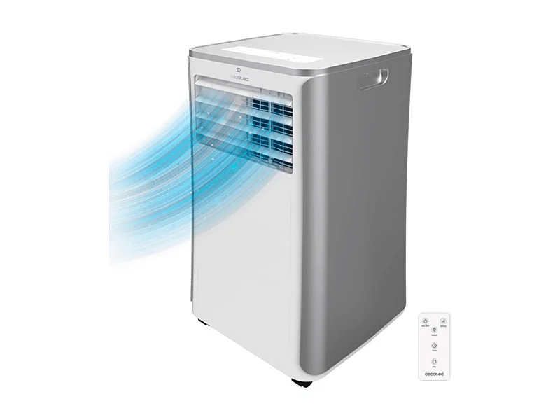 Aire acondicionado portátil Cecotec ForceClima 9100 Soundless 1010W 9000BTU con mando blanco