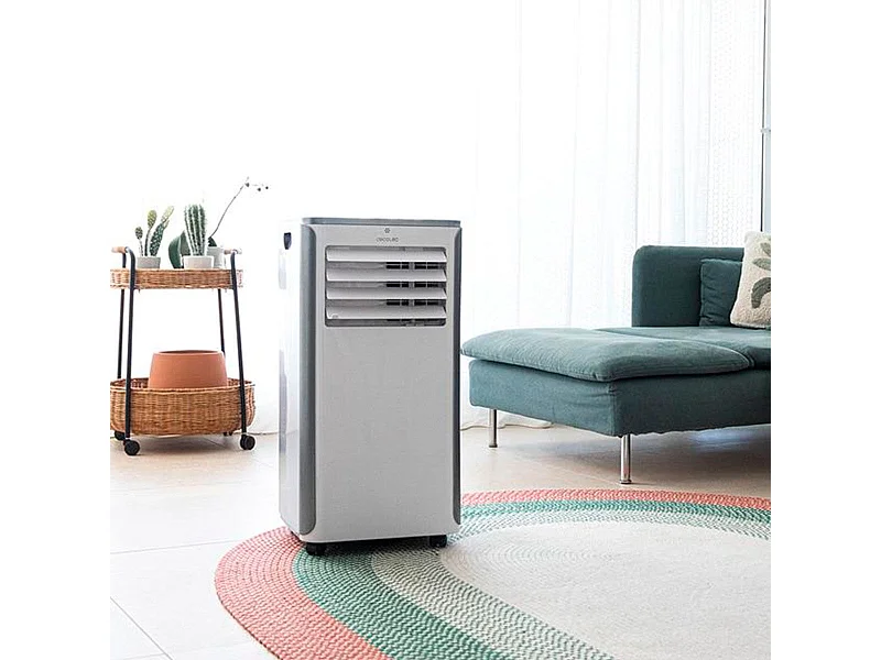 Aire acondicionado portátil Cecotec ForceClima 9400 Soundless Heating con mando 1010W 9000btu A blanco/inox
