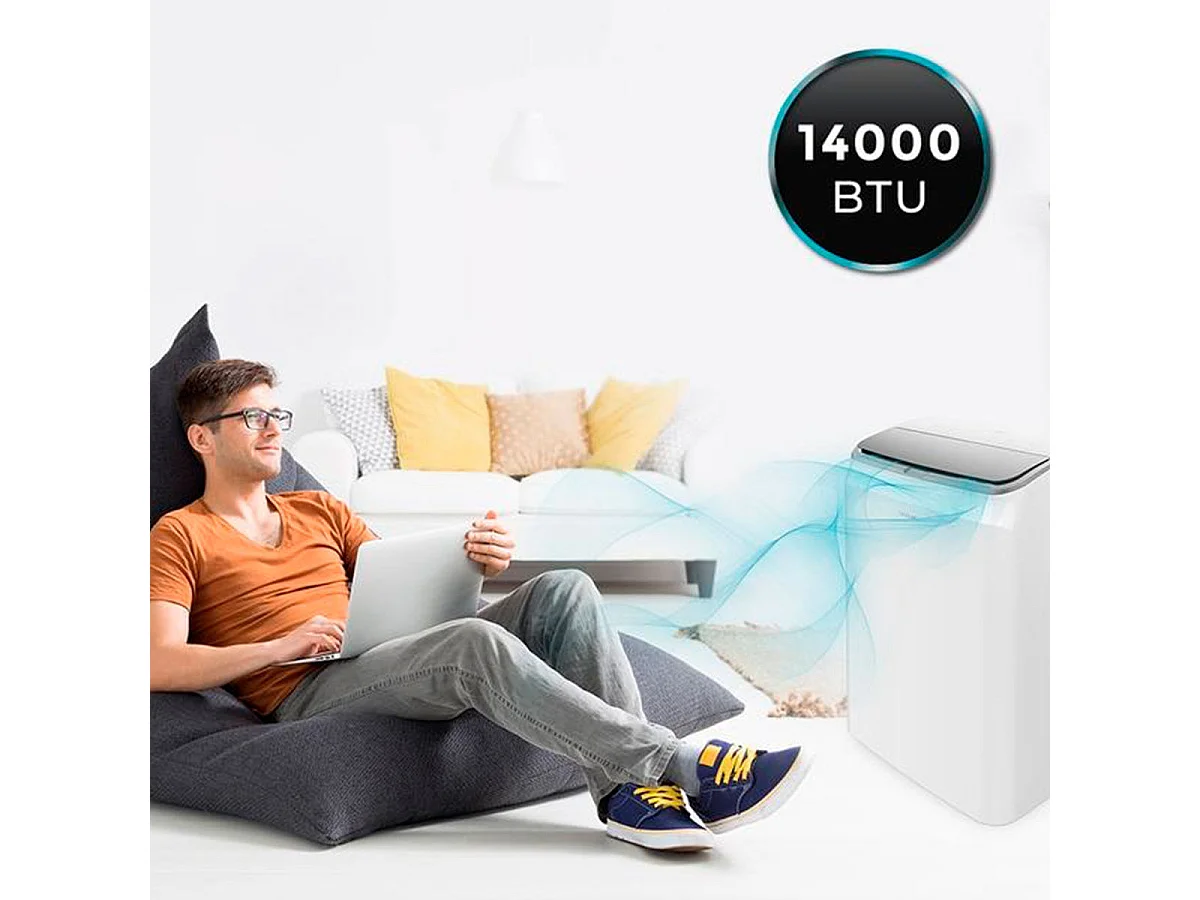 Aire acondicionado portátil Cecotec ForceClima 14600 Soundless Heating con mando 1340W 14000btu A blanco