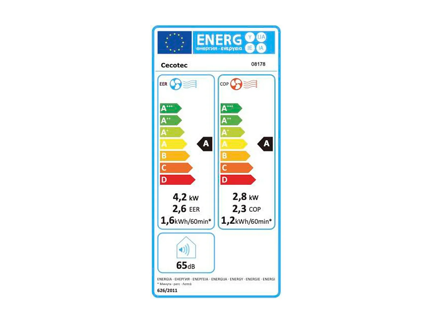 Aire acondicionado portátil Cecotec ForceClima 14600 Soundless Heating con mando 1340W 14000btu A blanco