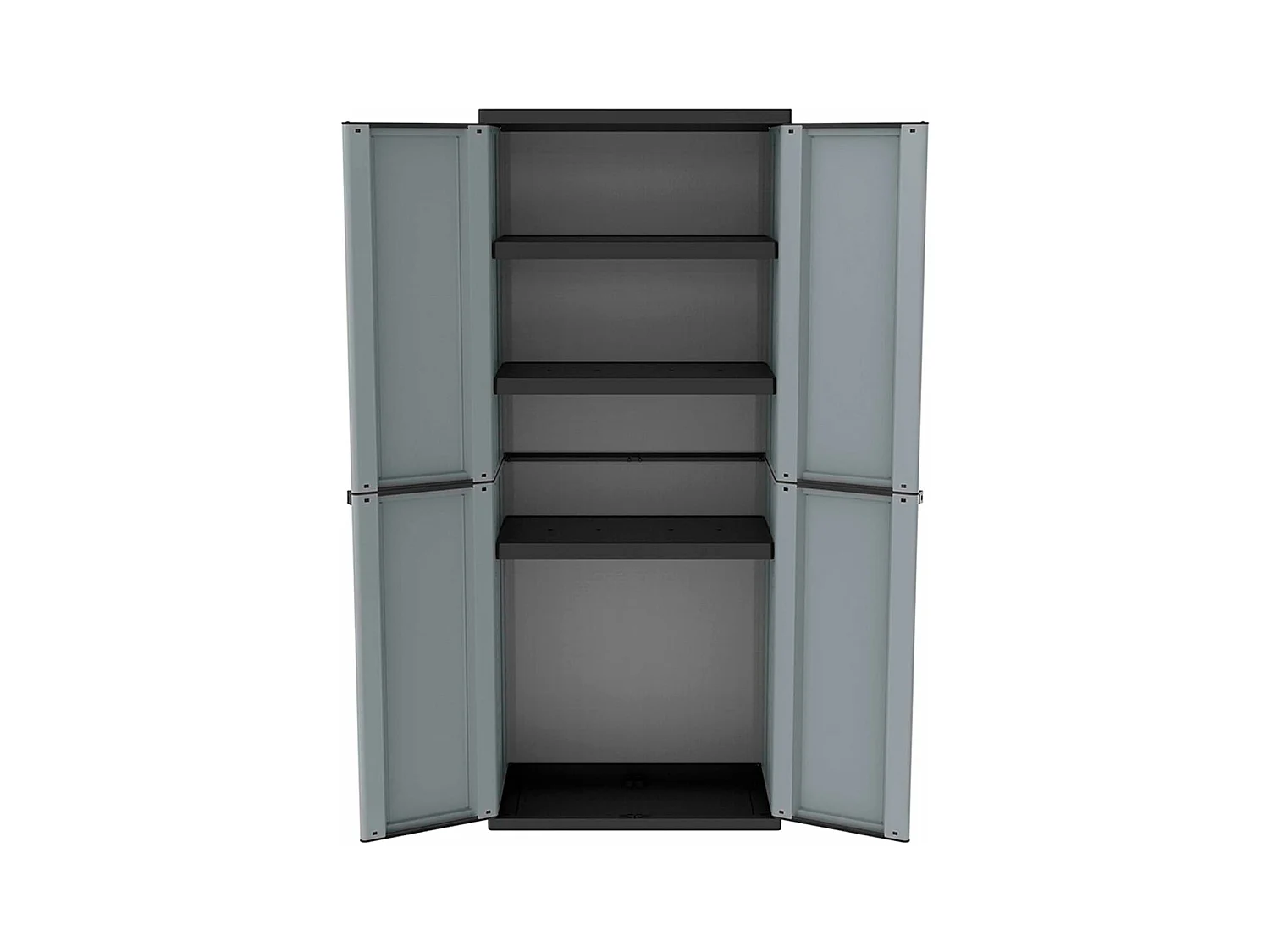 Armario multiusos JLine 268 2 puertas abatibles gris 163,5x68x37,5 cm