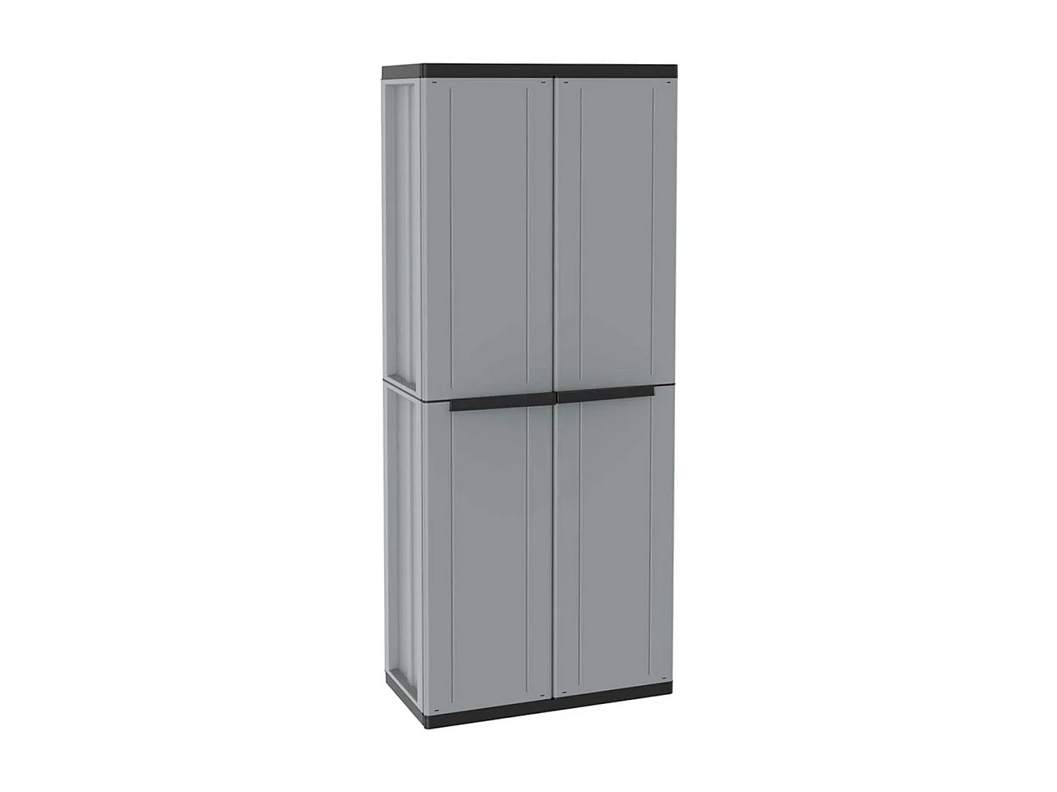 Armario multiusos JLine 268 2 puertas abatibles gris 163,5x68x37,5 cm