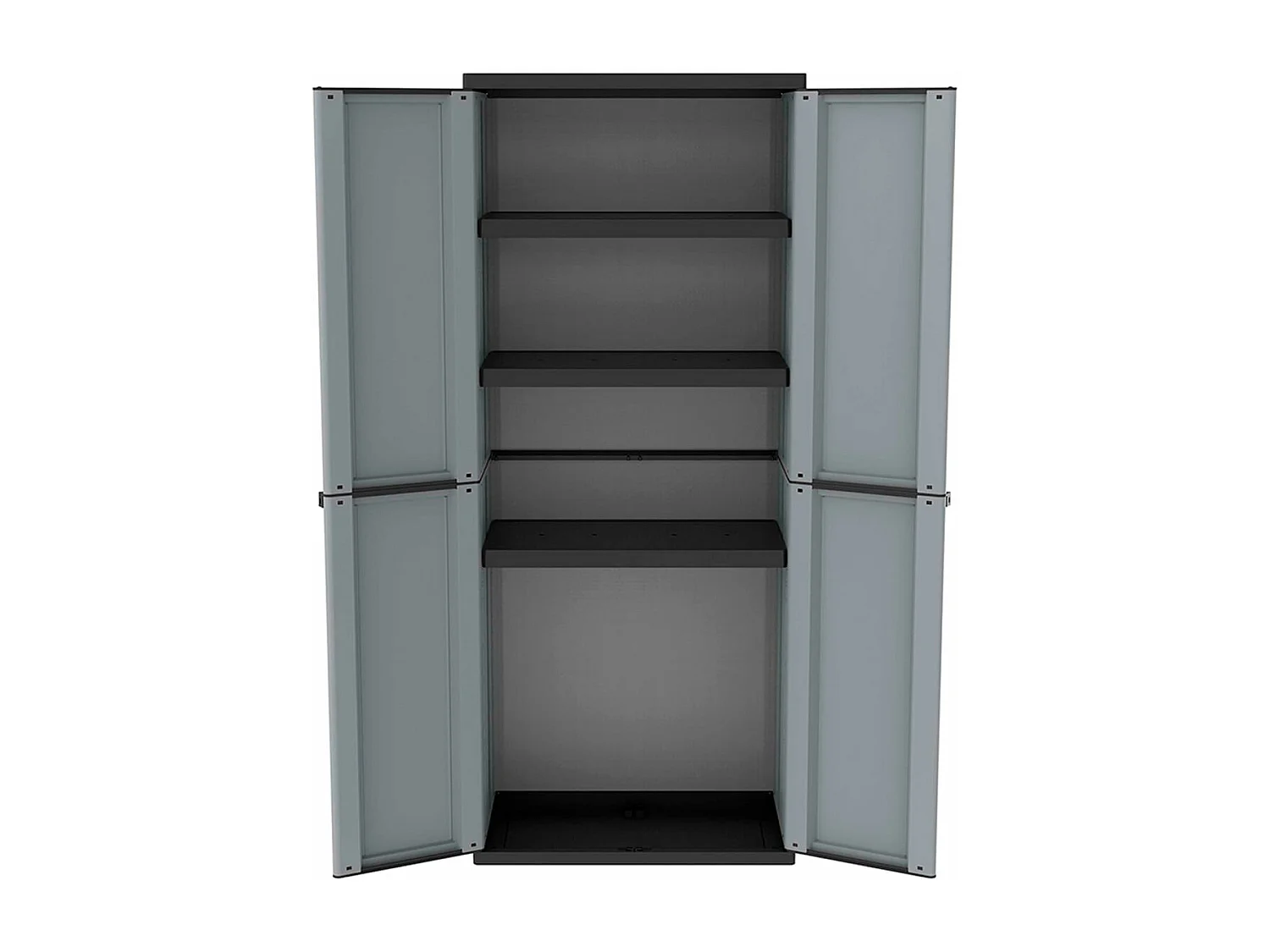 Armario multiusos JLine 268 2 puertas abatibles gris 163,5x68x37,5 cm