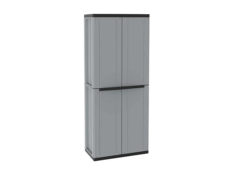 Armario multiusos JLine 268 2 puertas abatibles gris 163,5x68x37,5 cm