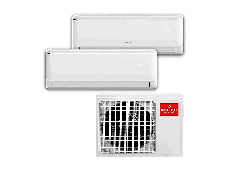 Aire acondicionado Split Infiniton Multi-2320 2 unidades interiores+unidad exterior blanco
