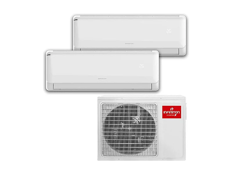 Aire acondicionado Split Infiniton Multi-3230 2 unidades interiores+unidad exterior blanco