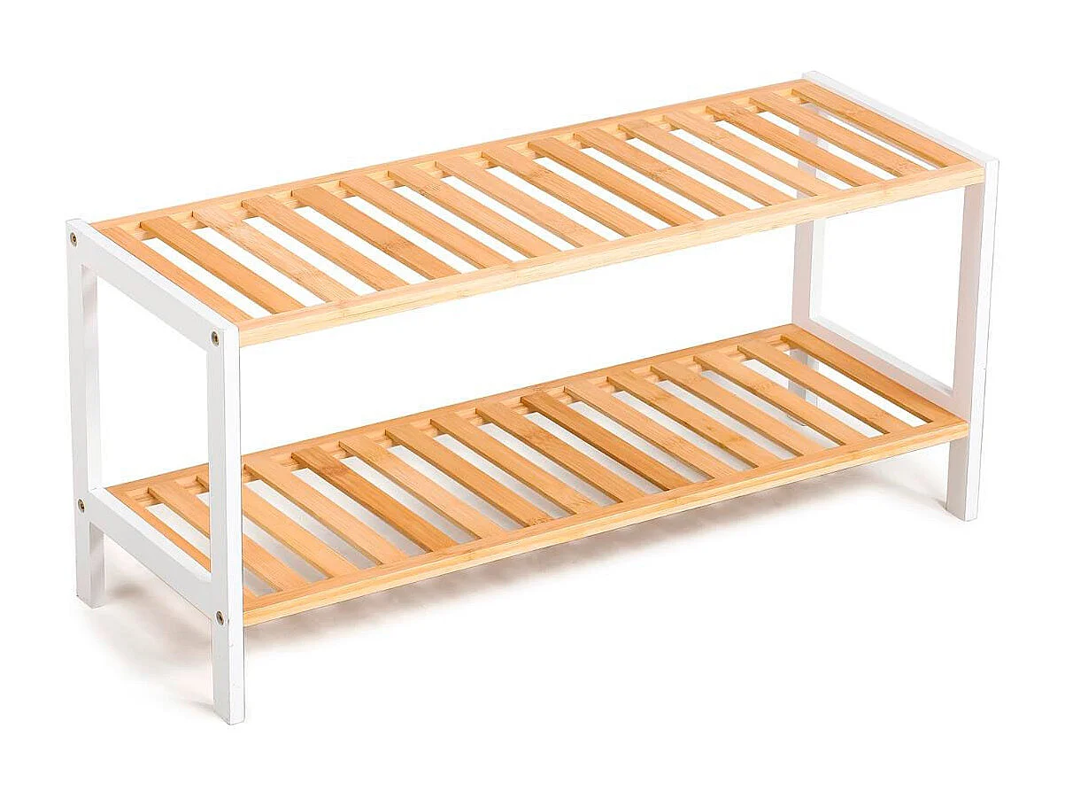 Zapatero MOA Vinthera 2 estantes bambú lacado natural 31x69x24,5 cm
