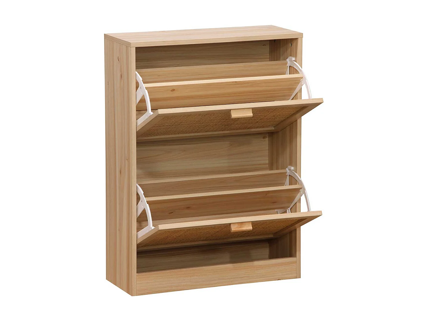 Zapatero Décor 2 puertas 12 pares natural 82x60x24 cm Adec