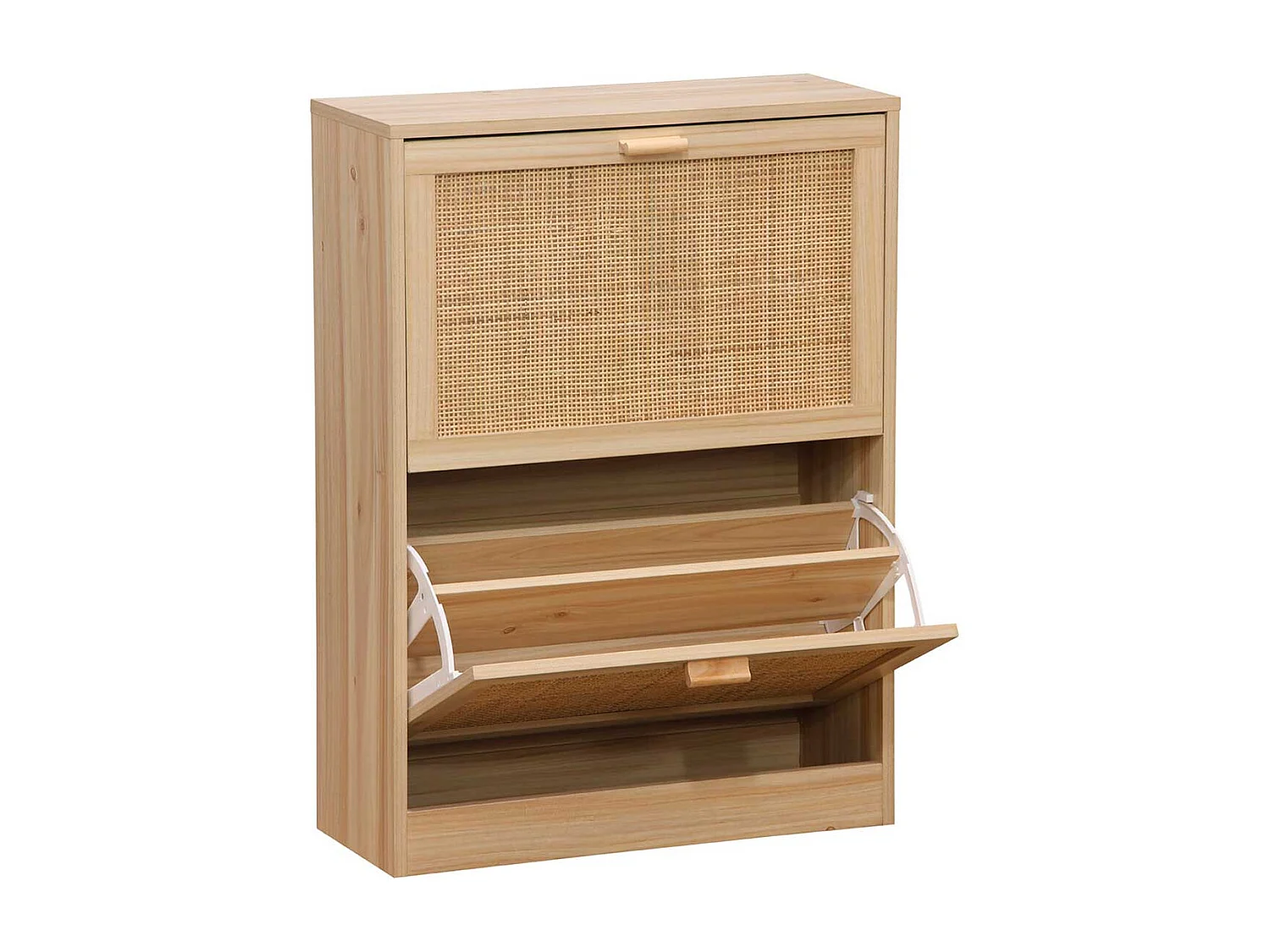 Zapatero Décor 2 puertas 12 pares natural 82x60x24 cm Adec